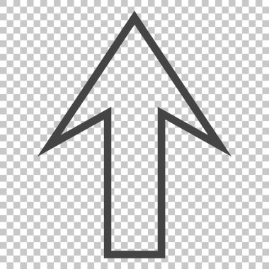 Yukarı Oklu Vektör Simgesi