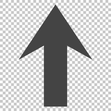 Yukarı Oklu Vektör Simgesi