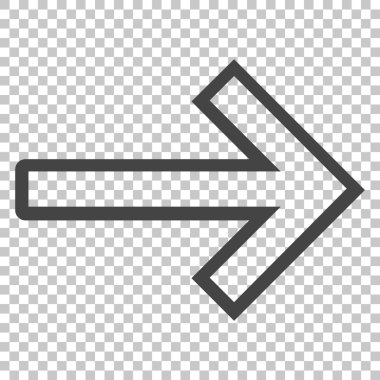 ok sağ vektör simgesi