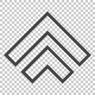 Yön yukarı vektör simgesi