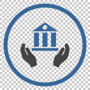 Banka hizmet vektör simgesi