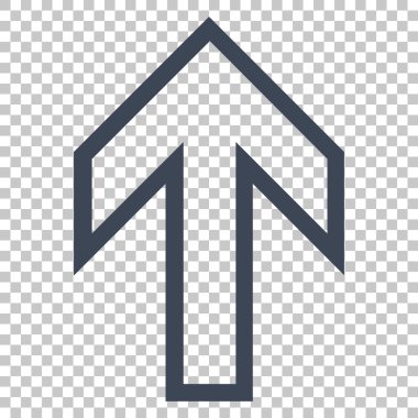 Yukarı Oklu Vektör Simgesi