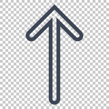 Yukarı Oklu Vektör Simgesi