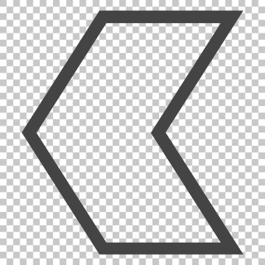 Ok ucu sol vektör simgesi