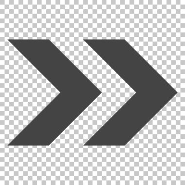 Üst karakter doğru vektör simgesi