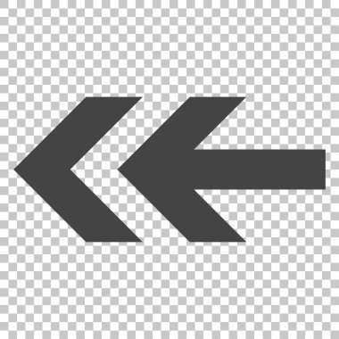 Ok sol vektör simgesi