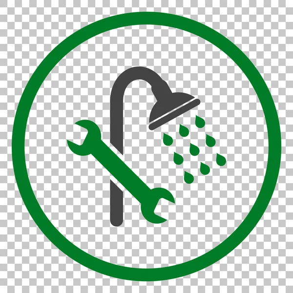 Sprchové vodovodní vektorové ikony — Stockový vektor