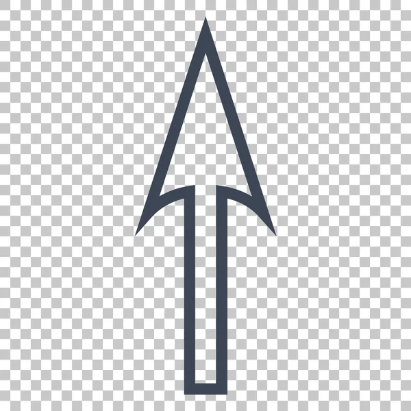 Flecha aguda hacia arriba Vector icono — Vector de stock