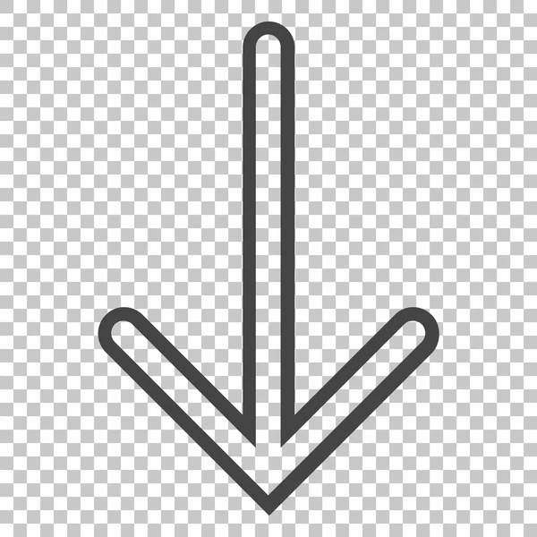 Arrow Down Vector Icon — Stock Vector
