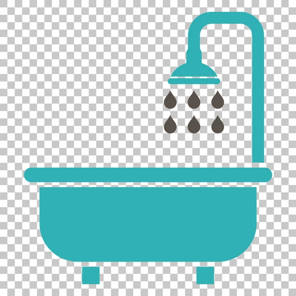 Icona vettoriale del bagno doccia — Vettoriale Stock