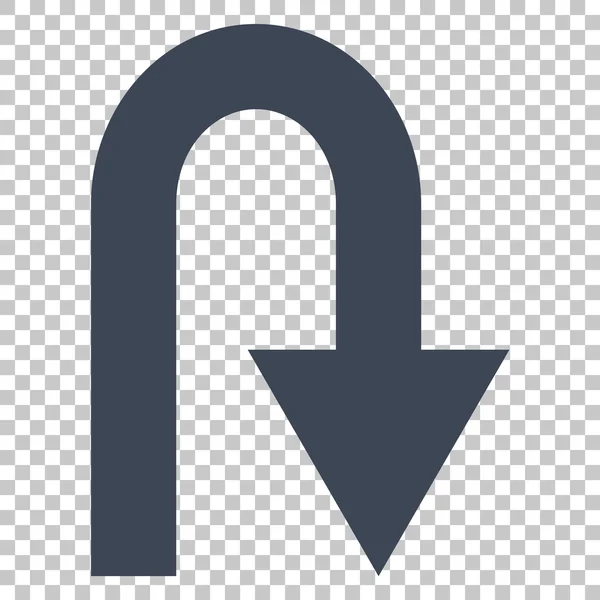 U Vektor-Symbol drehen — Stockvektor