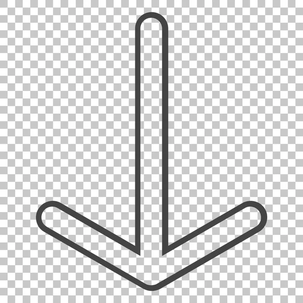 Flèche vers le bas icône vectorielle — Image vectorielle