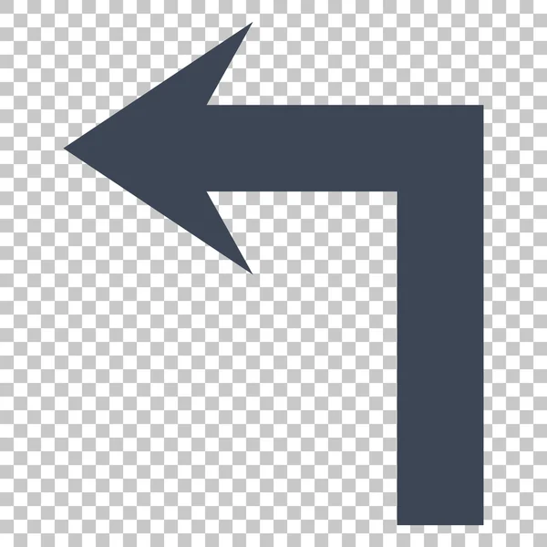 Tournez à gauche Icône vectorielle — Image vectorielle