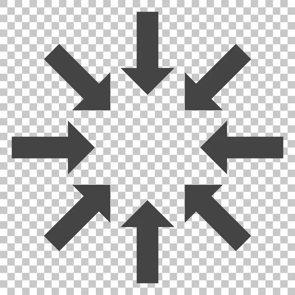 Collapse Arrows Vector Icon — Stock Vector