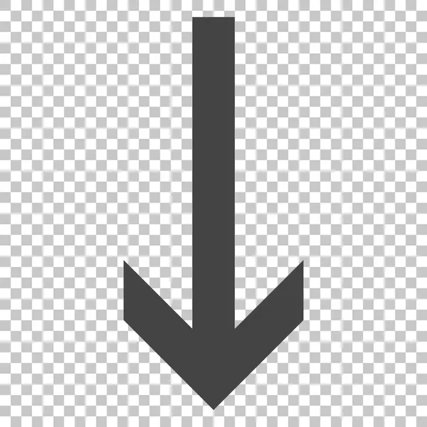 Pijl naar beneden vector pictogram — Stockvector