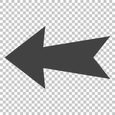 Ok sol vektör simgesi