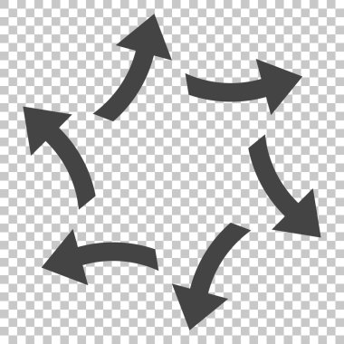 Santrifüj okları vektör simgesi