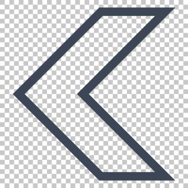 Ok ucu sol vektör simgesi