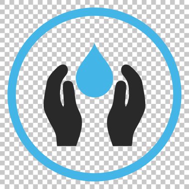 Su bakım vektör simgesi