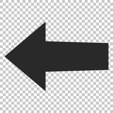 Ok sol vektör simgesi