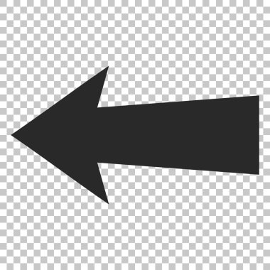 Ok sol vektör simgesi