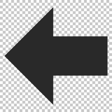 Ok sol vektör simgesi