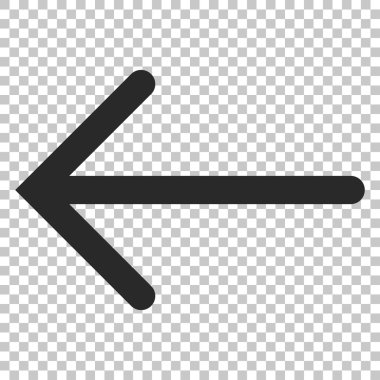 Ok sol vektör simgesi