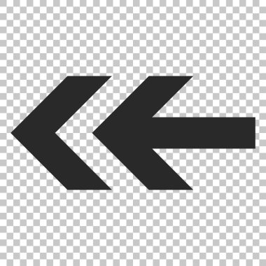 Ok sol vektör simgesi