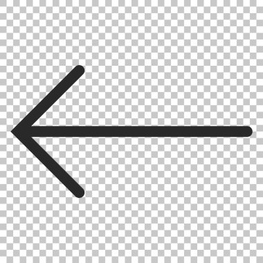 Ok sol vektör simgesi