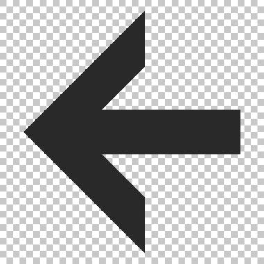 Ok sol vektör simgesi