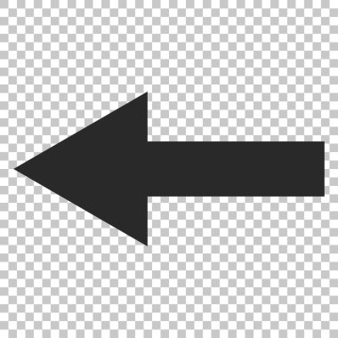 Ok sol vektör simgesi