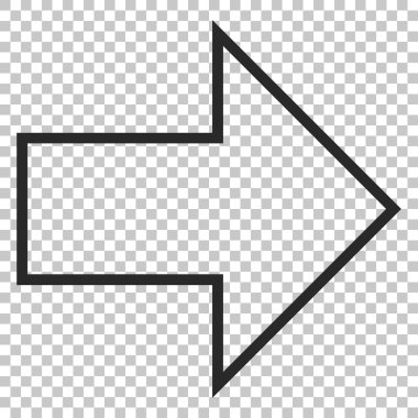 ok sağ vektör simgesi