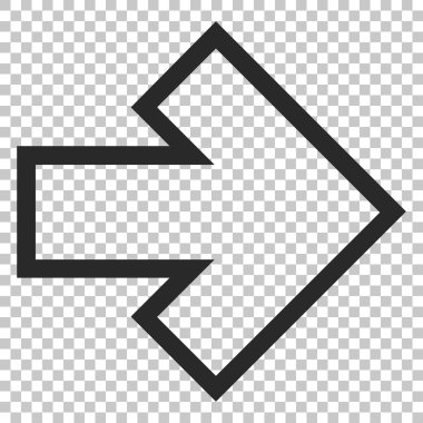 ok sağ vektör simgesi