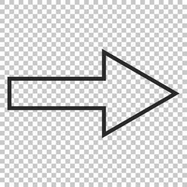 ok sağ vektör simgesi