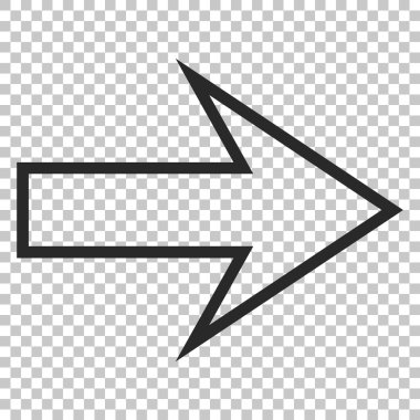 ok sağ vektör simgesi