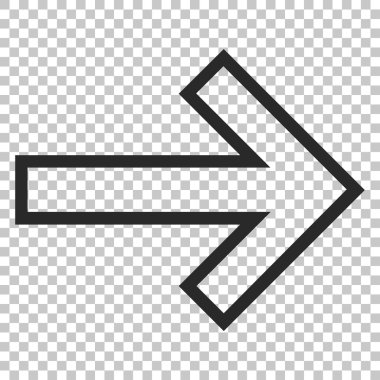 ok sağ vektör simgesi