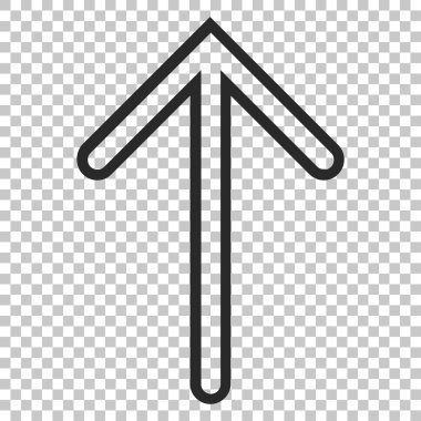 Yukarı Oklu Vektör Simgesi