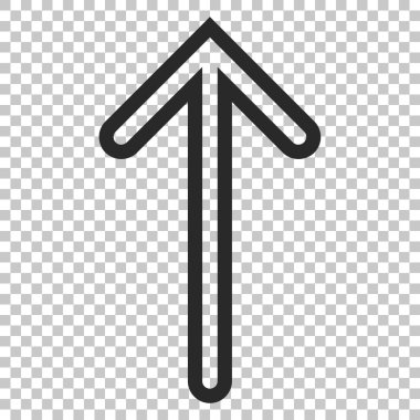 Yukarı Oklu Vektör Simgesi