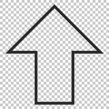 Yukarı Oklu Vektör Simgesi