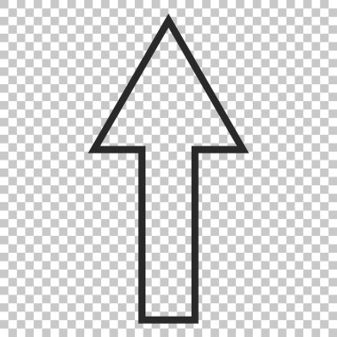 Yukarı Oklu Vektör Simgesi