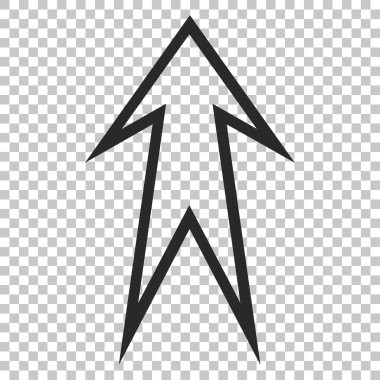 Yukarı Oklu Vektör Simgesi