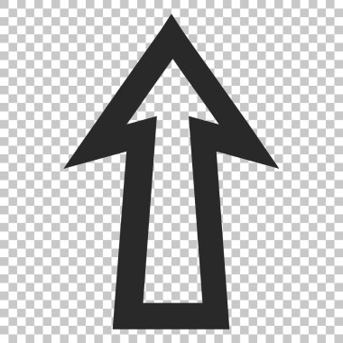 Yukarı Oklu Vektör Simgesi