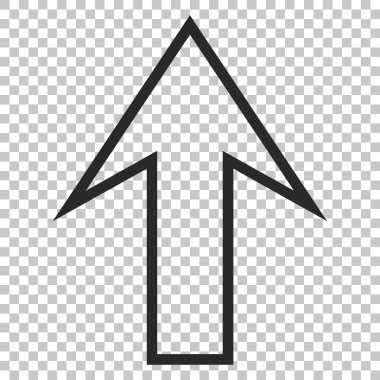 Yukarı Oklu Vektör Simgesi