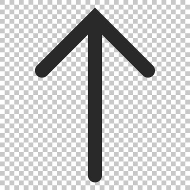 Yukarı Oklu Vektör Simgesi