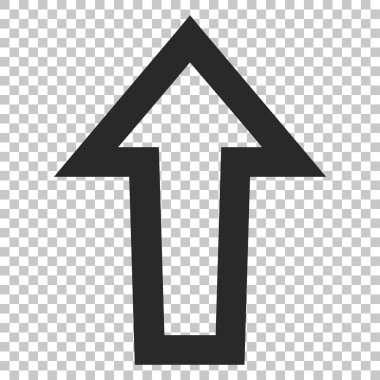 Yukarı Oklu Vektör Simgesi