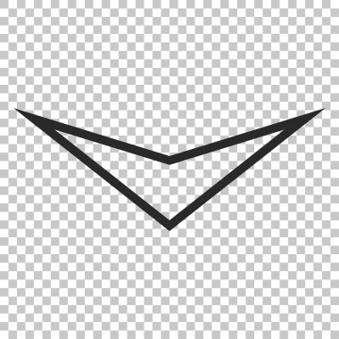 Vektör simgesi aşağı ok ucu