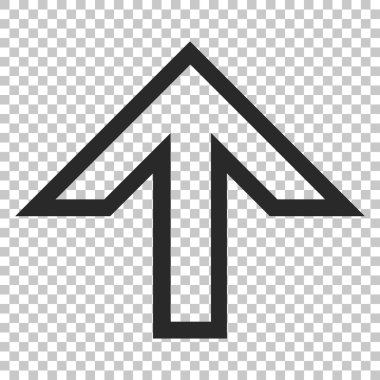 Yukarı Oklu Vektör Simgesi