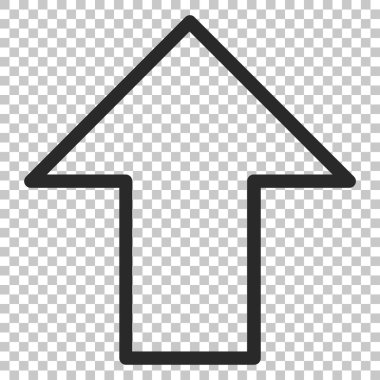 Yukarı Oklu Vektör Simgesi