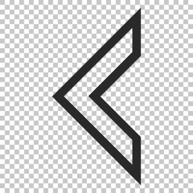 Ok ucu sol vektör simgesi