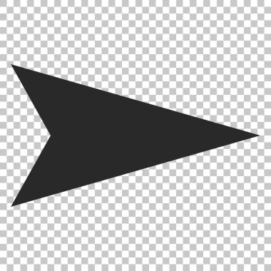 Ok ucu doğru vektör simgesi